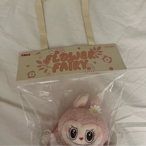 Labubu pink mokoko flower fairy plush - Picture 2 of 4